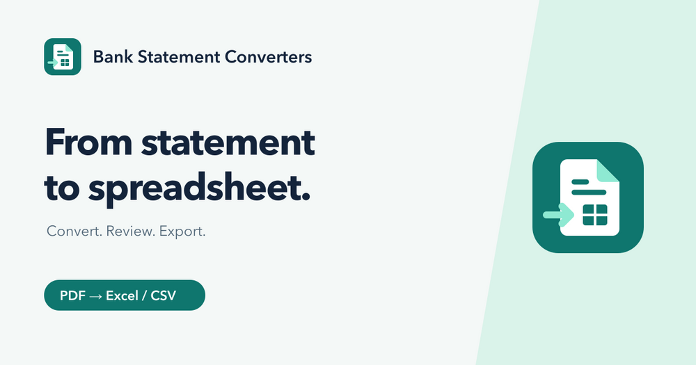 Bank Statement Converters