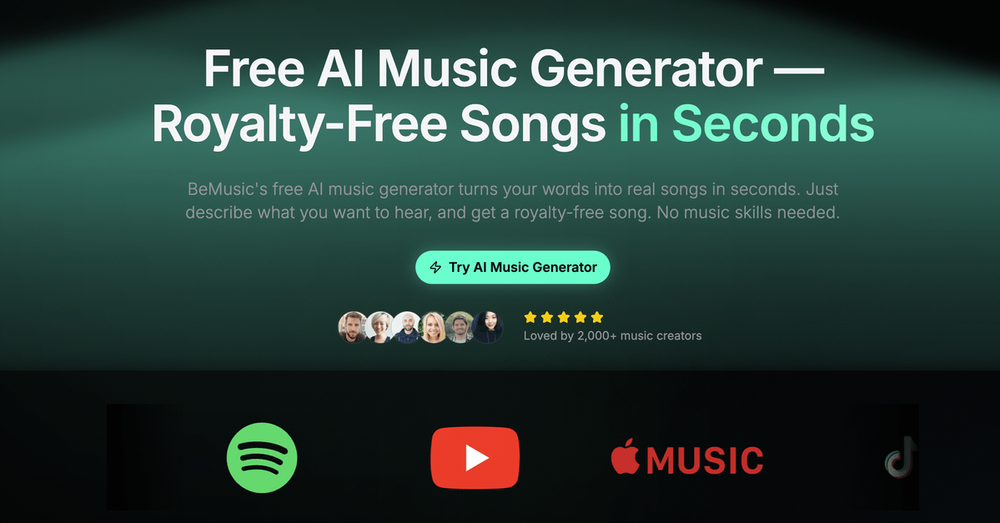 BeMusic AI: AI Music Generator