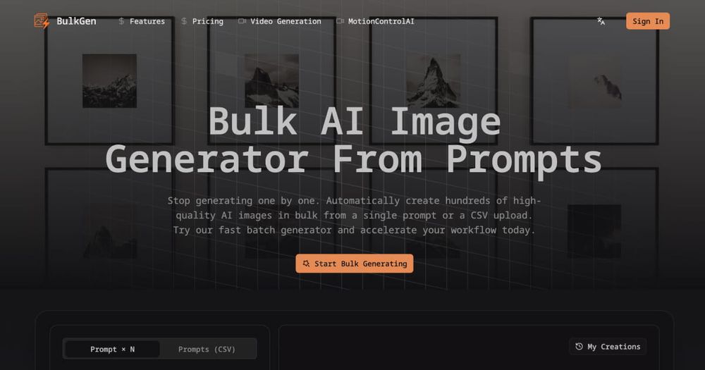 Bulk AI Image Generator