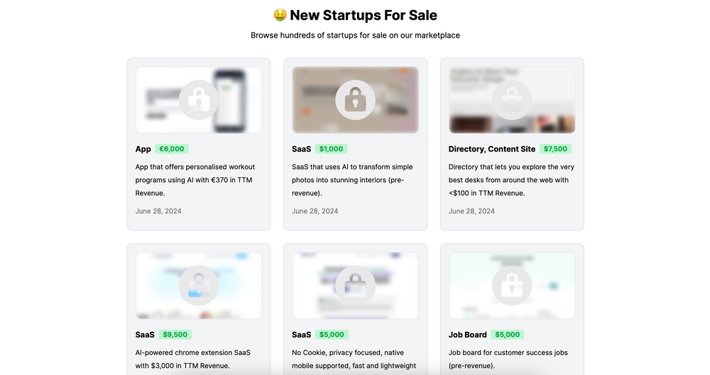 Buy Sell Startups