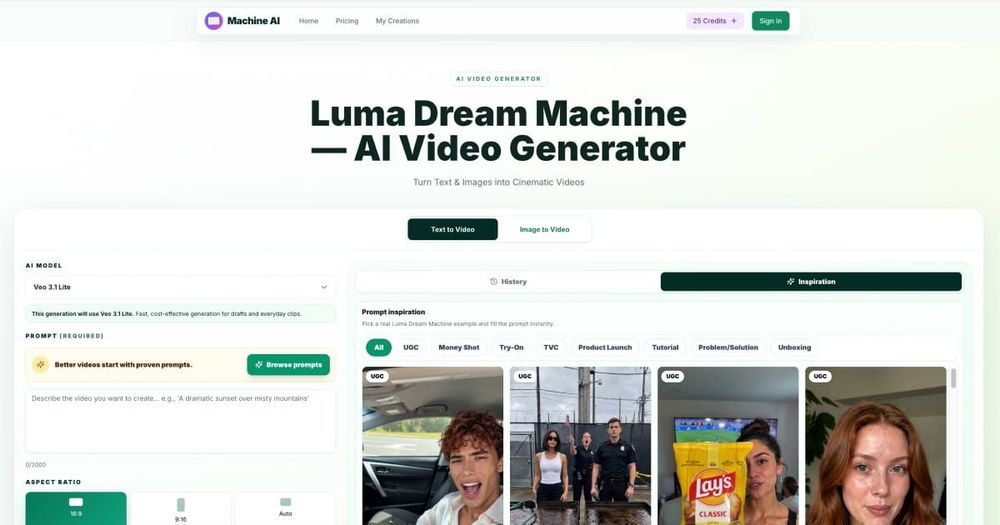 Luma Dream Machine