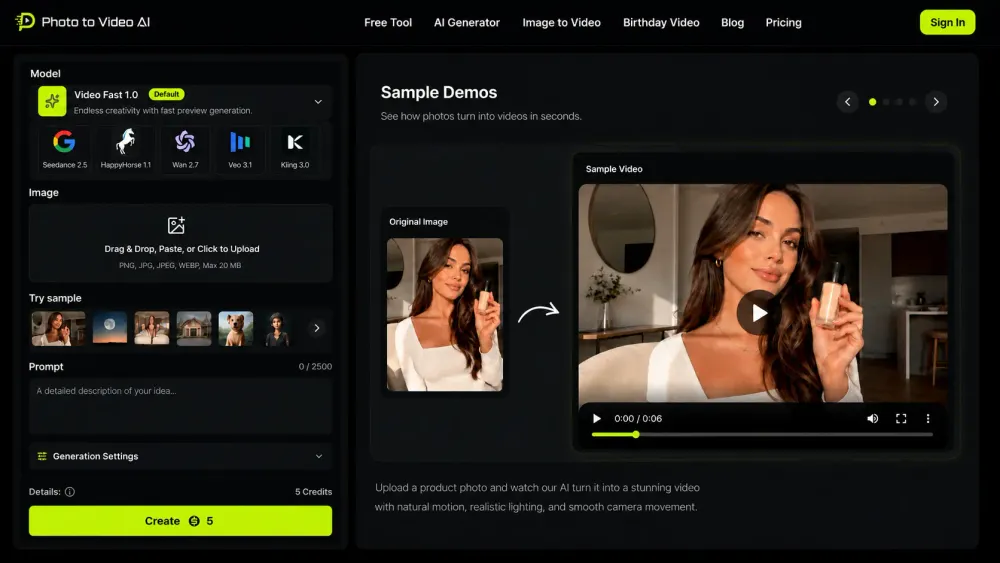 Photo to Video AI