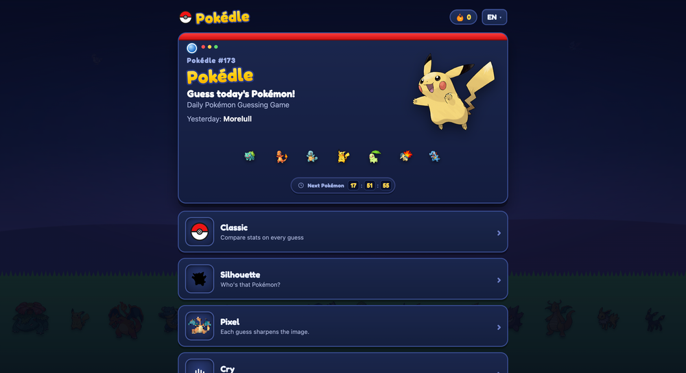 Pokédle