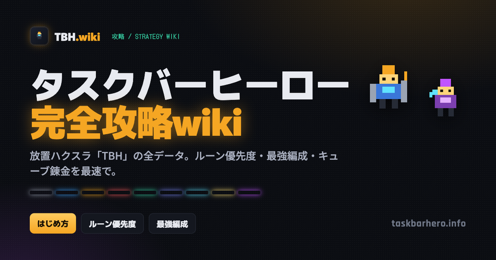 Task Bar Hero Wiki