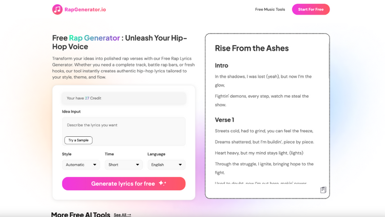 AI Rap Generator
