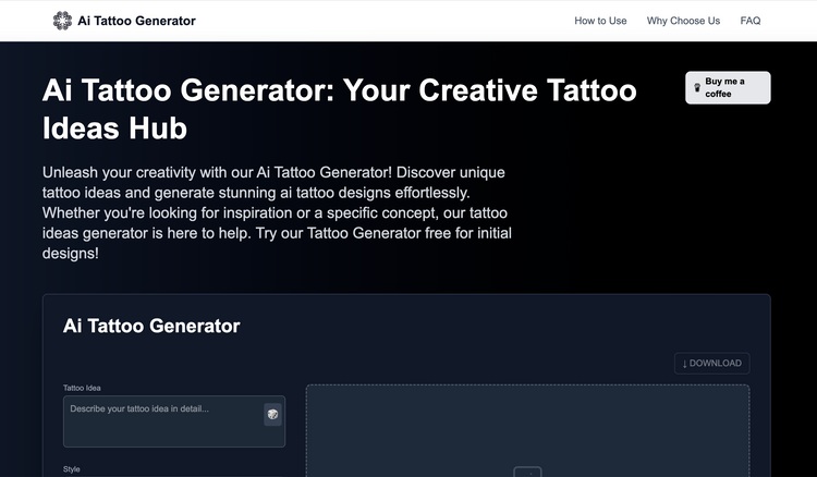 Ai Tattoo Generator