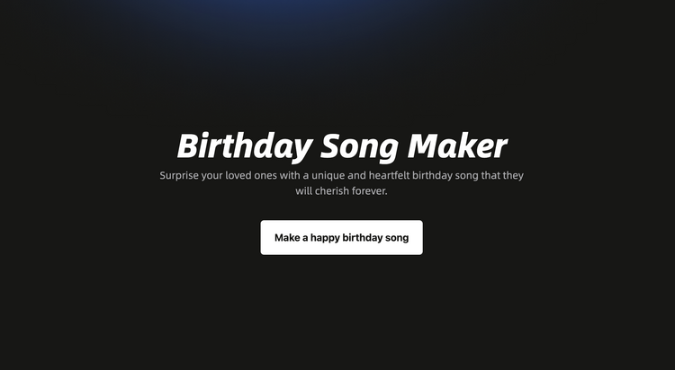 Birthday Song Maker