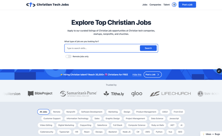 Christian Tech Jobs