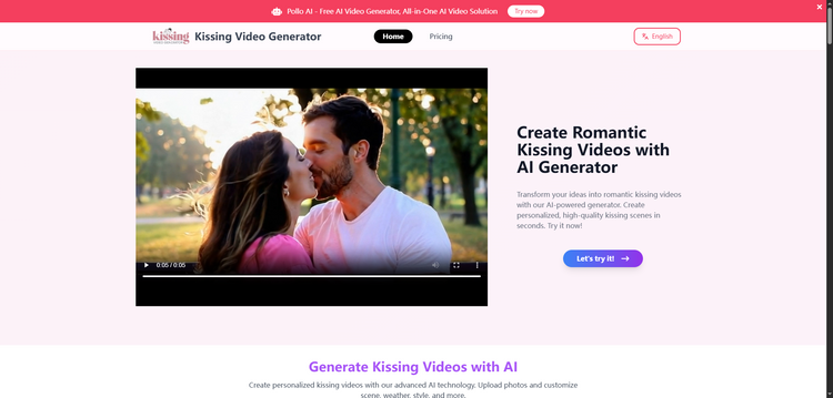 Kissing Video Generator