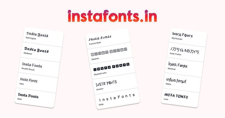 Instagram Fonts Generator