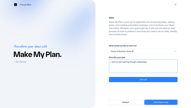 Make My Plan