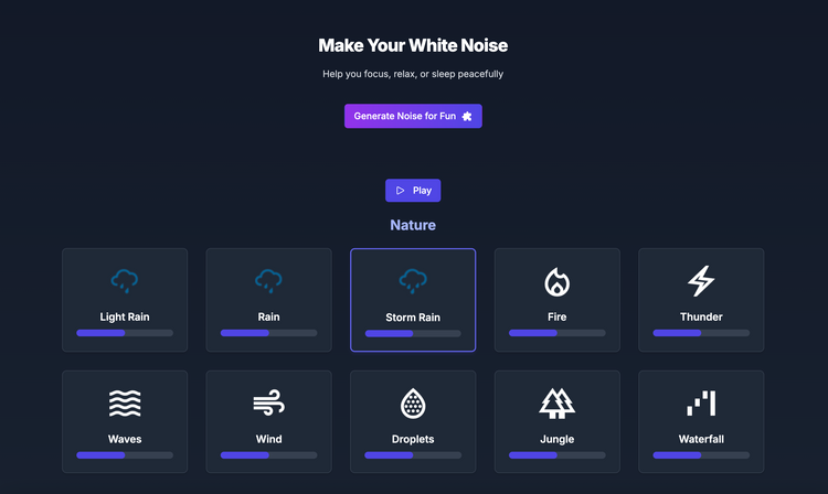 Make White Noise