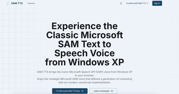 Microsoft SAM Text to Speech
