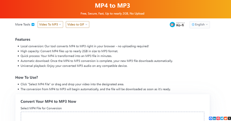 MP4 to MP3 Converter