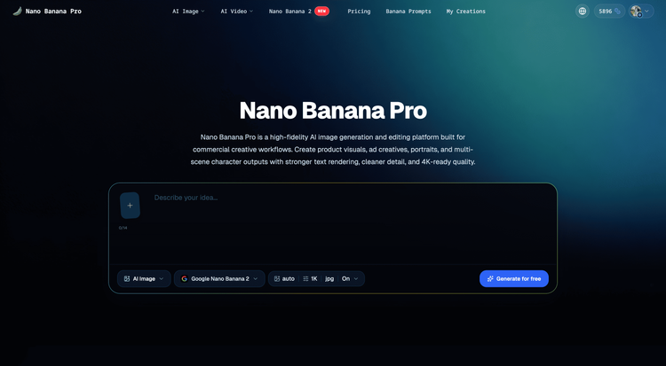 Nano Banana Pro Free Online