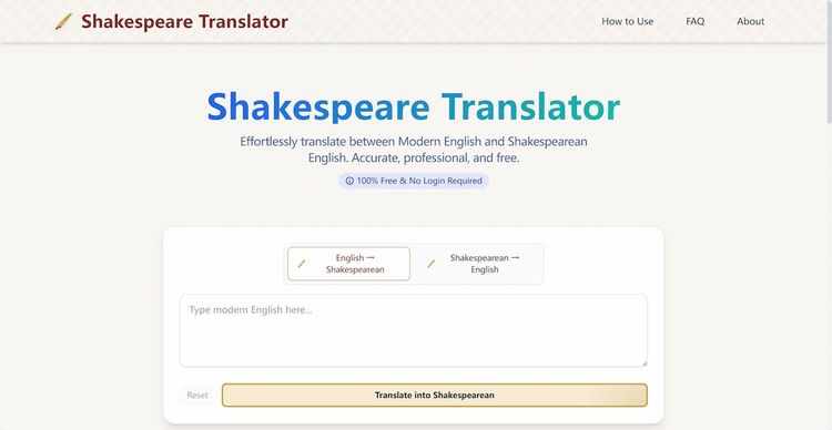 Shakespeare Translator